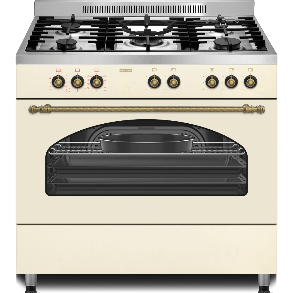 תנור משולב 90 ס"מ לקאזה דגם LC9060RC קרם - K.B.V