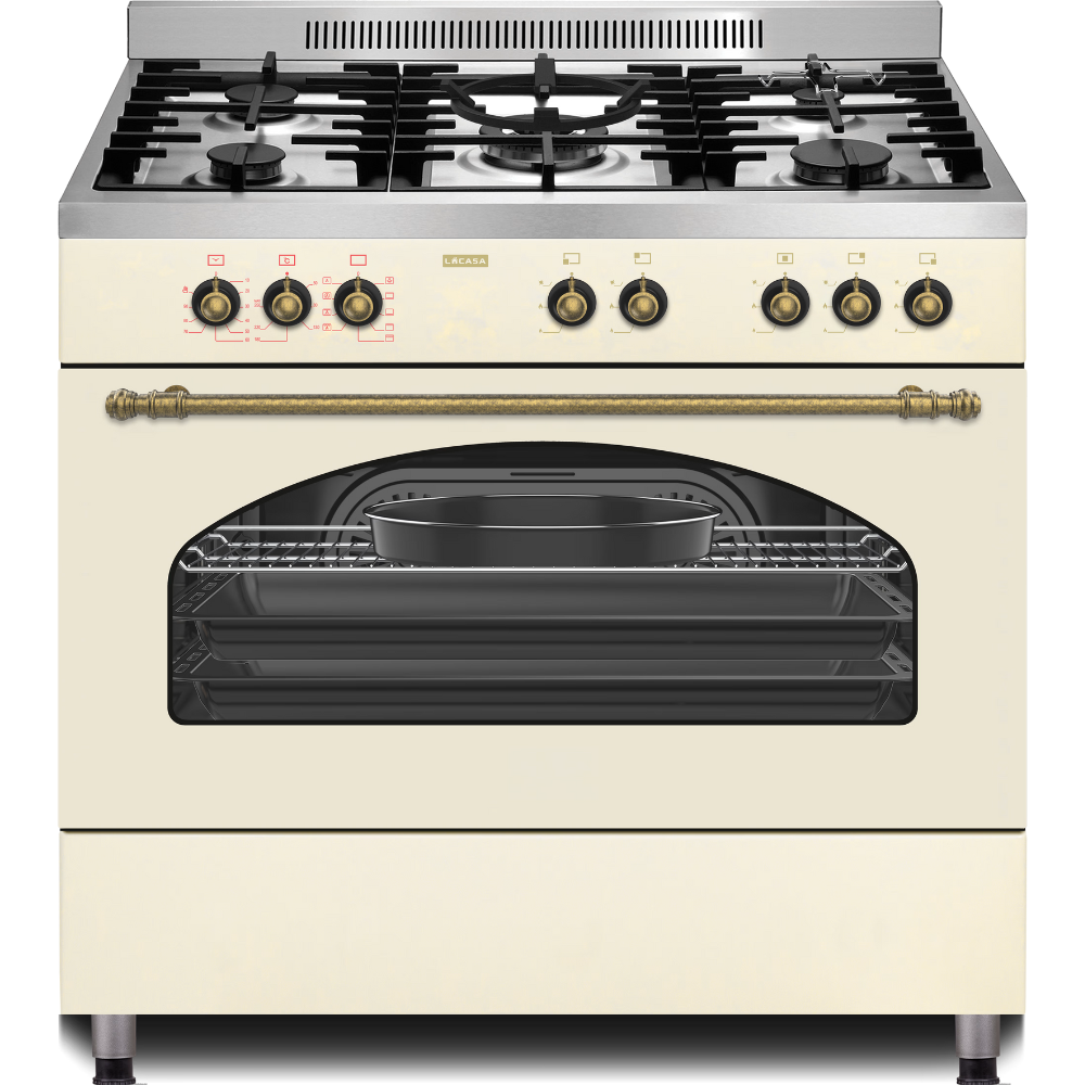 תנור משולב 90 ס"מ לקאזה דגם LC9060RC קרם - יבואן רשמי