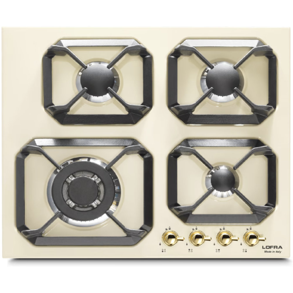 כיריים גז 60 ס''מ כפרי קרם פרזול זהב LOFRA HRBI6G0 - יבואן רשמי