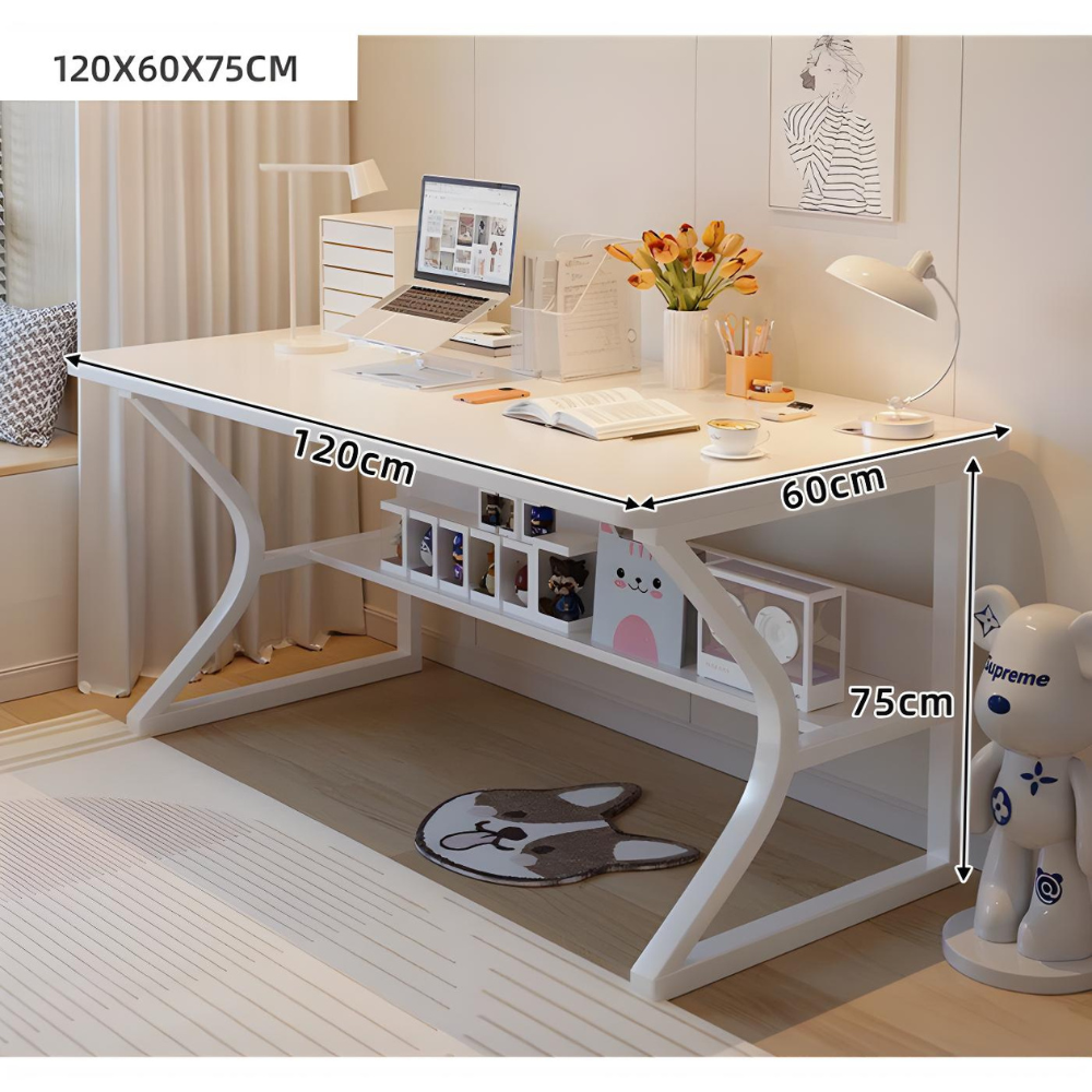 שולחן גיימר מחשב 120 ס"מ דגם Rosso Italy RSM-3128 - יבואן רשמי