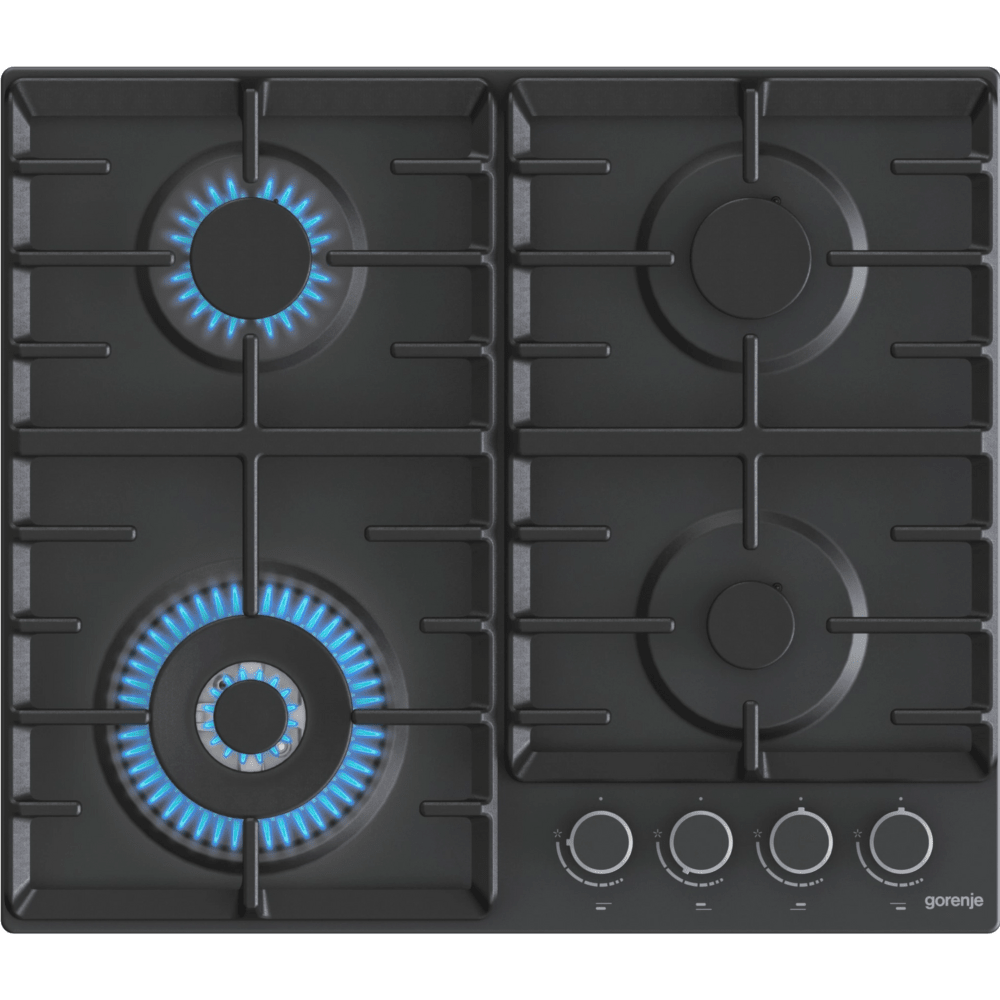 כיריים גז 4 להבות 60 ס"מ Gorenje GW67IL - צבע שחור - K.B.V