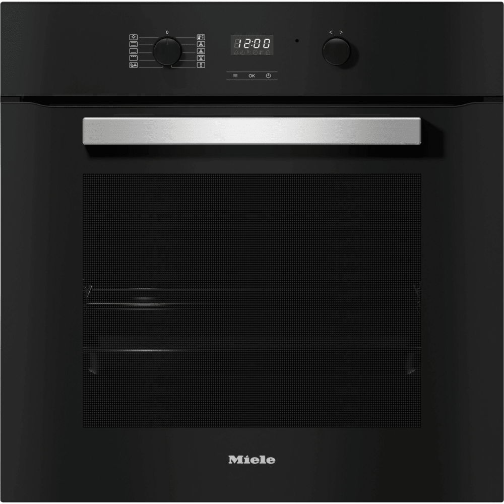 תנור בנוי 76 ליטר Miele H 2455 B - תוצרת גרמניה - גימור שחור עם ידית נירוסטה - K.B.V