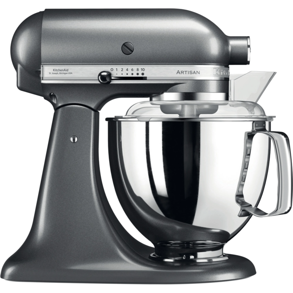 מיקסר עם זוג קערות בנפחים שונים KitchenAid 5KSM175EIMS צבע פנינה כסופה - יבואן רשמי
