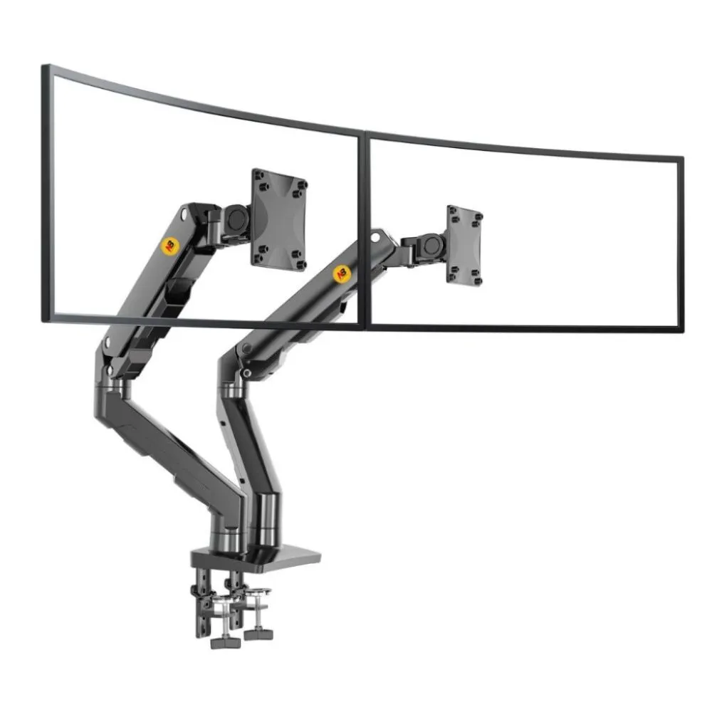 זרוע כפולה ארוכה ל2 מסכי מחשב בגודל 27″ עד 34″ NB - North Bayou NB-G65 - יבואן רשמי