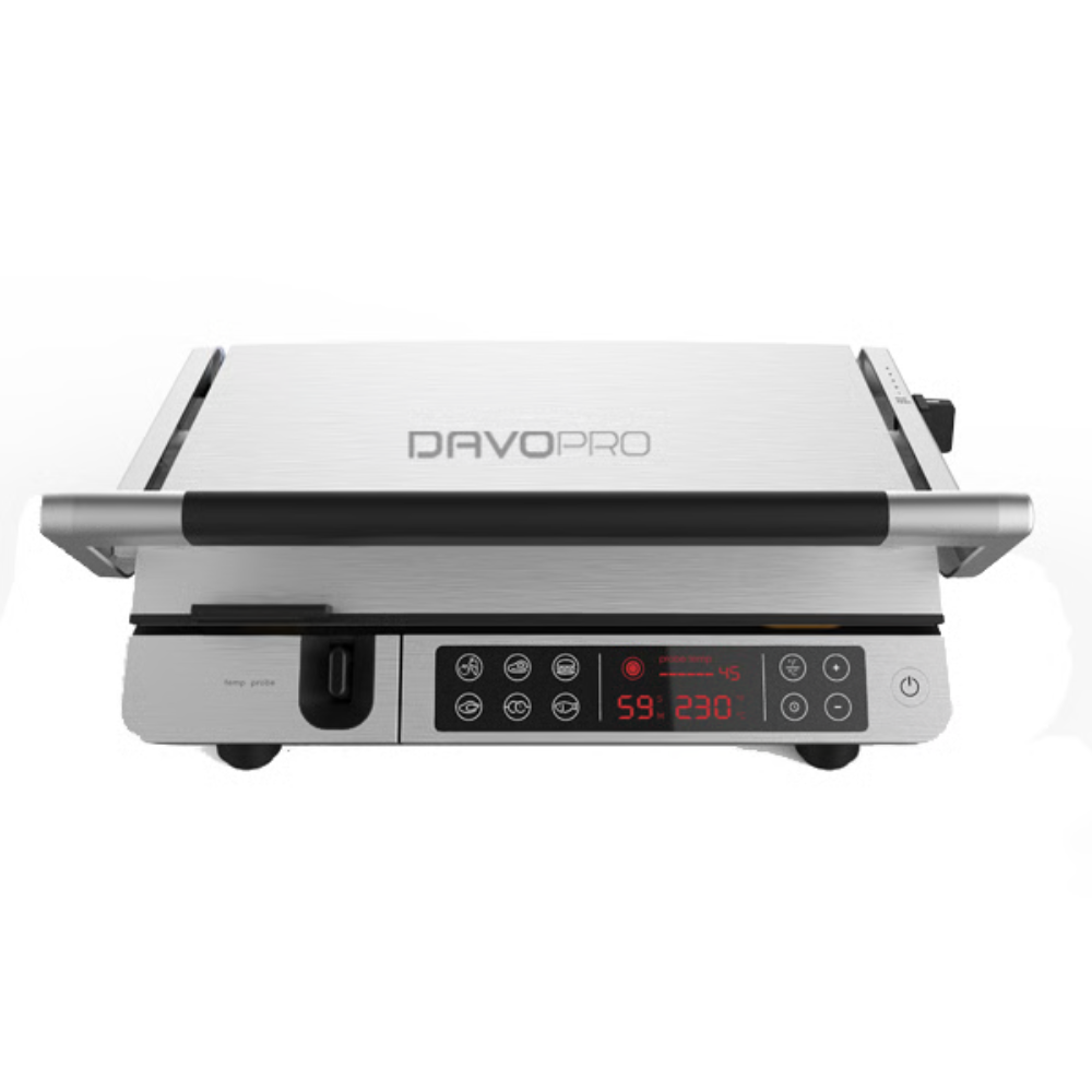 טוסטר לחיצה נירוסטה/ כסוף דגם DAVO DGR-820 - יבואן רשמי