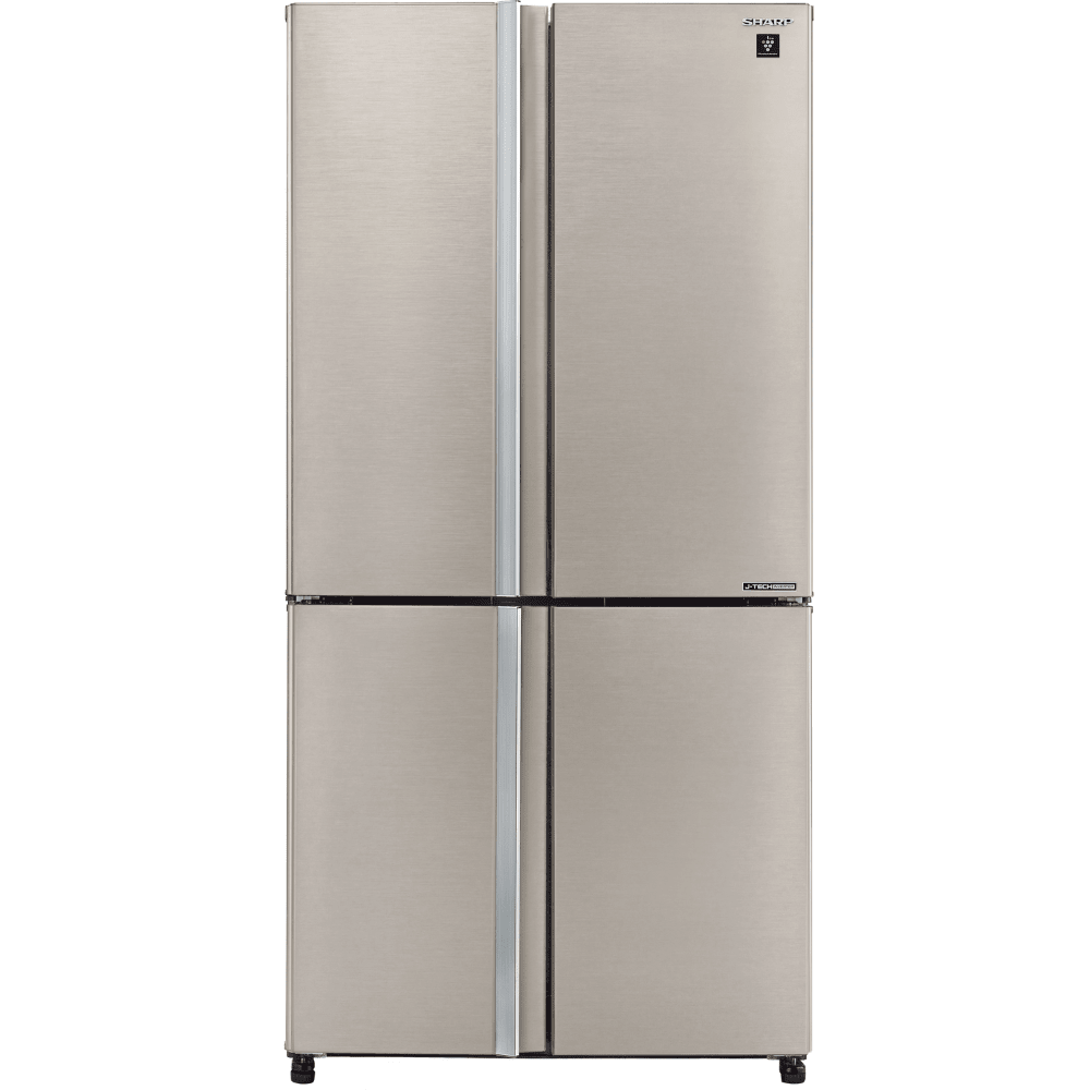 מקרר 4 דלתות מקפיא תחתון 611 ליטר נטו Sharp SJ-FERN87V-BS - גימור נירוסטה - K.B.V