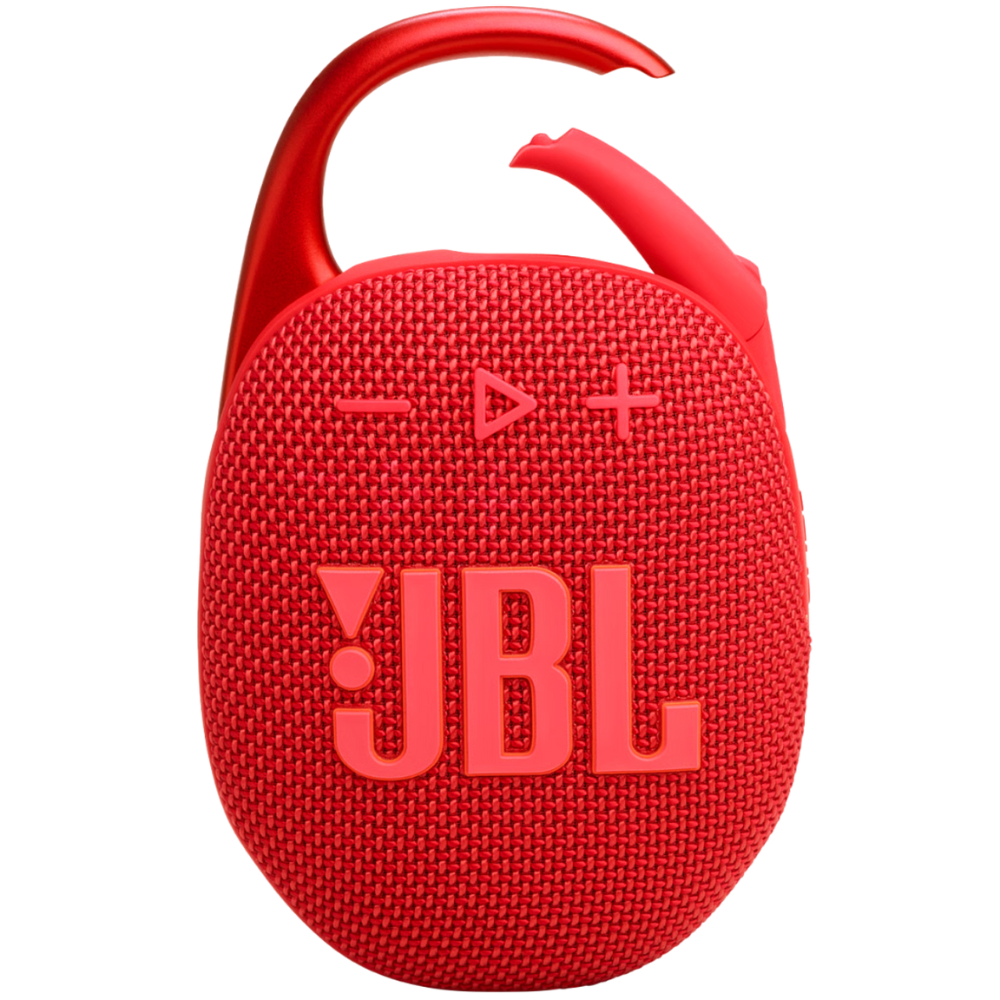רמקול אלחוטי JBL Clip 5 IP67 7W - צבע אדום שנה אחריות ע"י - יבואן הרשמי