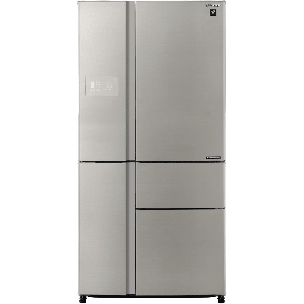 מקרר 5 דלתות 668 ליטר Sharp SJ-9630-BS עם התקן שבת מהדרין - גימור נירוסטה - K.B.V