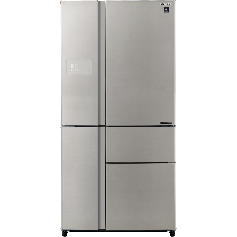 מקרר 5 דלתות 668 ליטר Sharp SJ-9630-BS עם התקן שבת מהדרין - גימור נירוסטה - יבואן רשמי