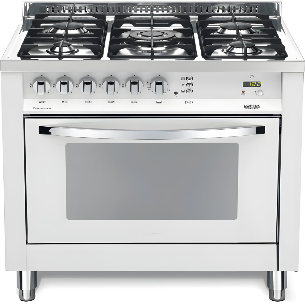 תנור משולב מקצועי 90 ס"מ לבן דגם - LOFRA MTSBG96MFT/CI COLL - יבואן רשמי