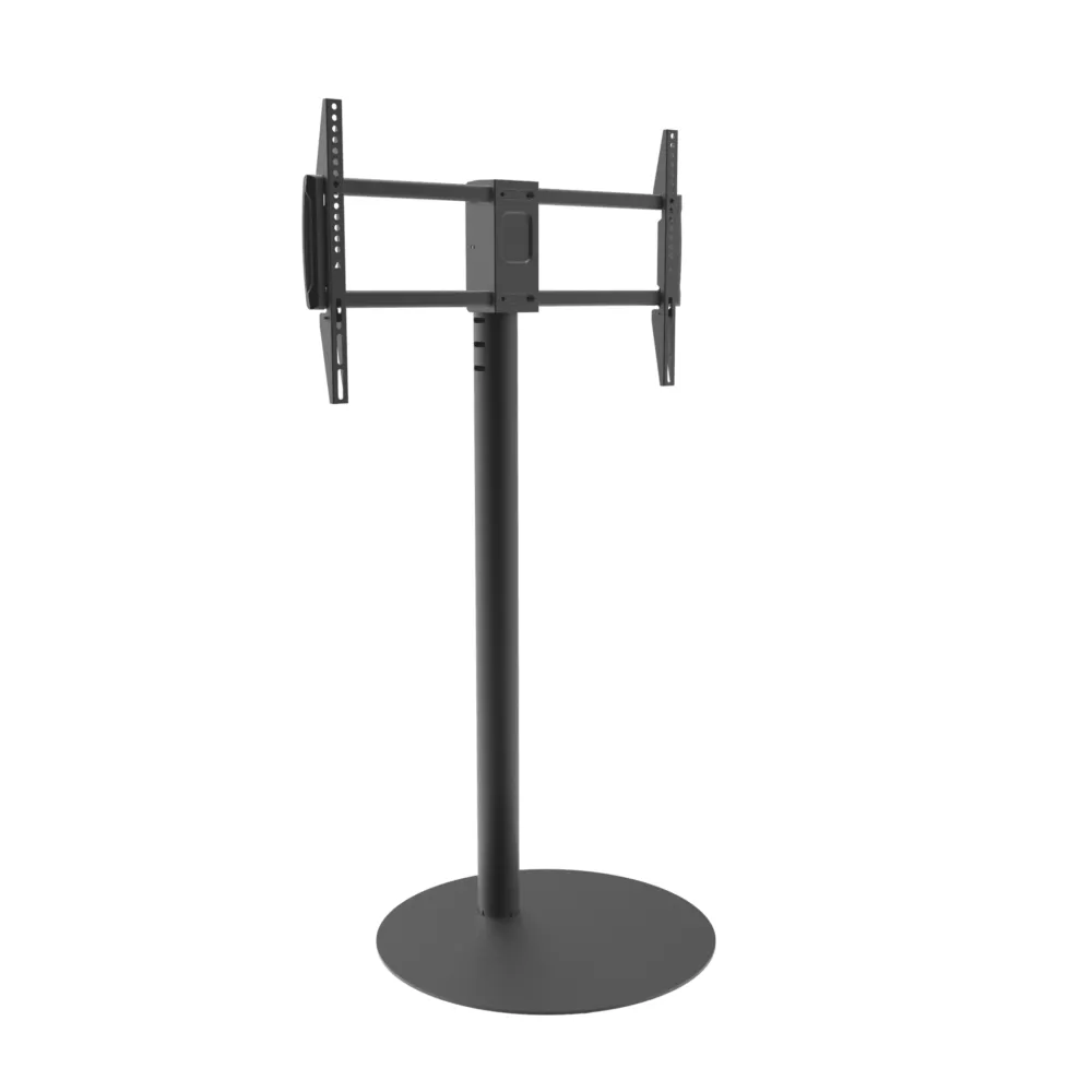 מעמד רצפתי מעוצב עם בסיס עגול למסכים עד 75״ Audio Line AL-60 Black - יבואן רשמי