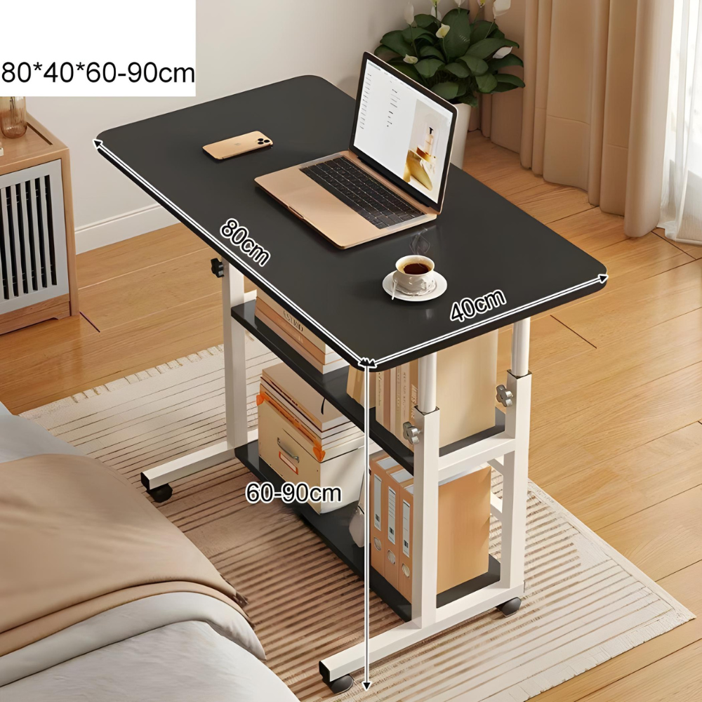 שולחן מחשב מתכוונן לגובה ברוחב 80 ס"מ Rosso Italy RSM-3022 בצבע שחור - יבואן רשמי