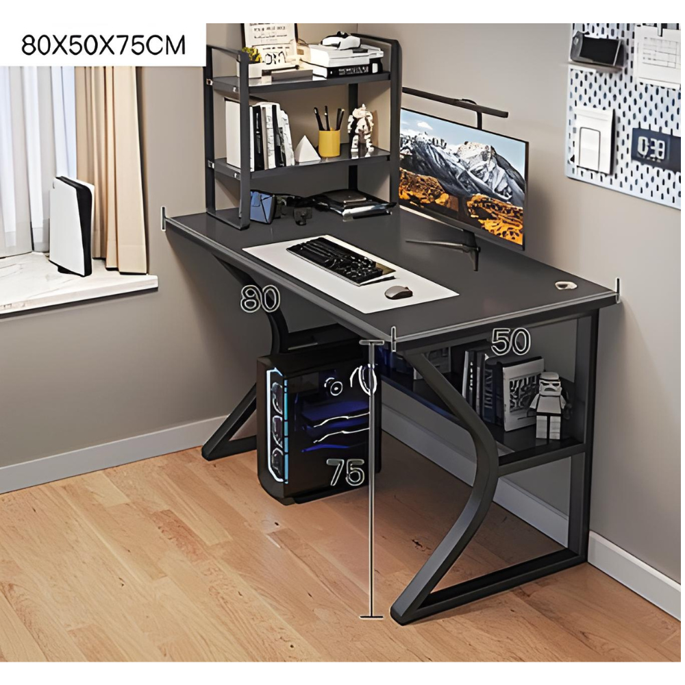 שולחן גיימר ברוחב 80 ס"מ Rosso Italy RSM-2054 שחור - יבואן רשמי