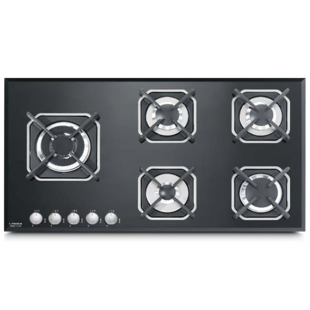 כיריים גז 5 להבות HGN9BO LOFRA זכוכית שחורה - יבואן רשמי