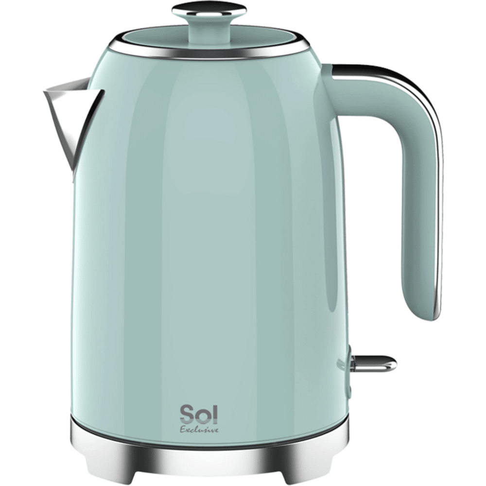 קומקום חשמלי 1.7 ליטר צבע ירוק פסטל Sol SL-7006 - K.B.V