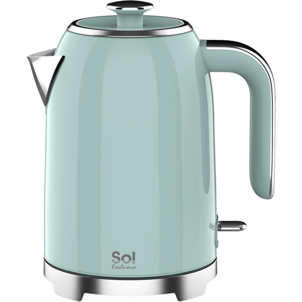 קומקום חשמלי 1.7 ליטר צבע ירוק פסטל Sol SL-7006-אחריות ע"י היבואן הרשמי