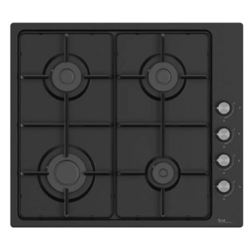 כיריים גז 4 להבות שחור פחם דגם Sol fm6bg-227 - K.B.V