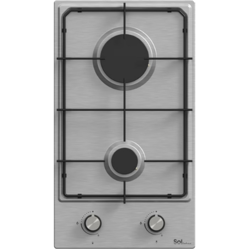 כיריים גז דומינו 2 להבות Sol FV3X-089 - גימור נירוסטה אחריות ע"י היבואן הרשמי