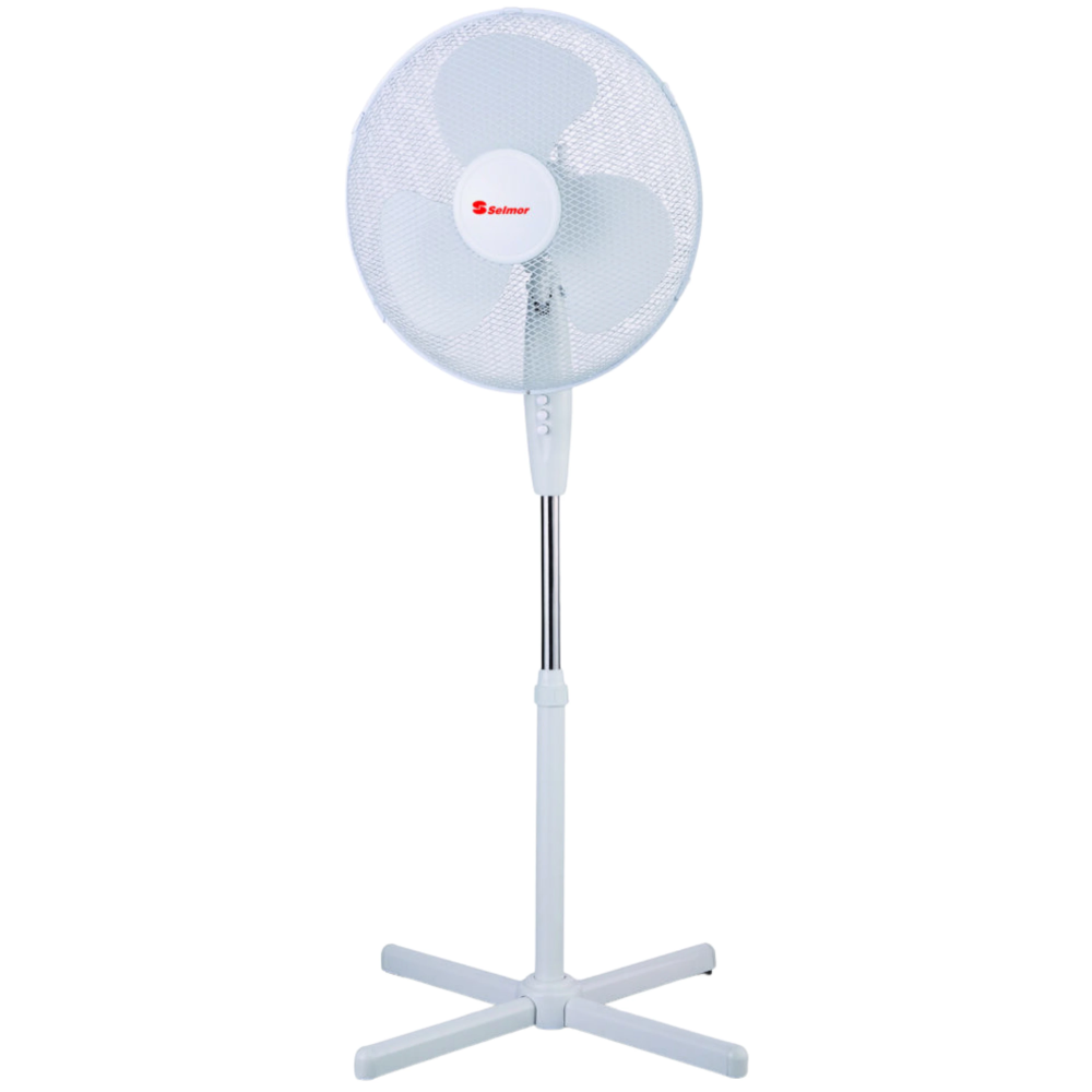 מאוורר עמוד 16" Selmor WS-49T - צבע לבן אחריות ע"י - יבואן הרשמי