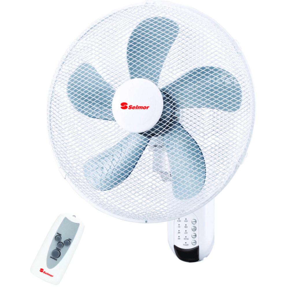 מאוורר תליה דיגיטלי 18" + שלט SELMOR SE-114 - צבע לבן - K.B.V