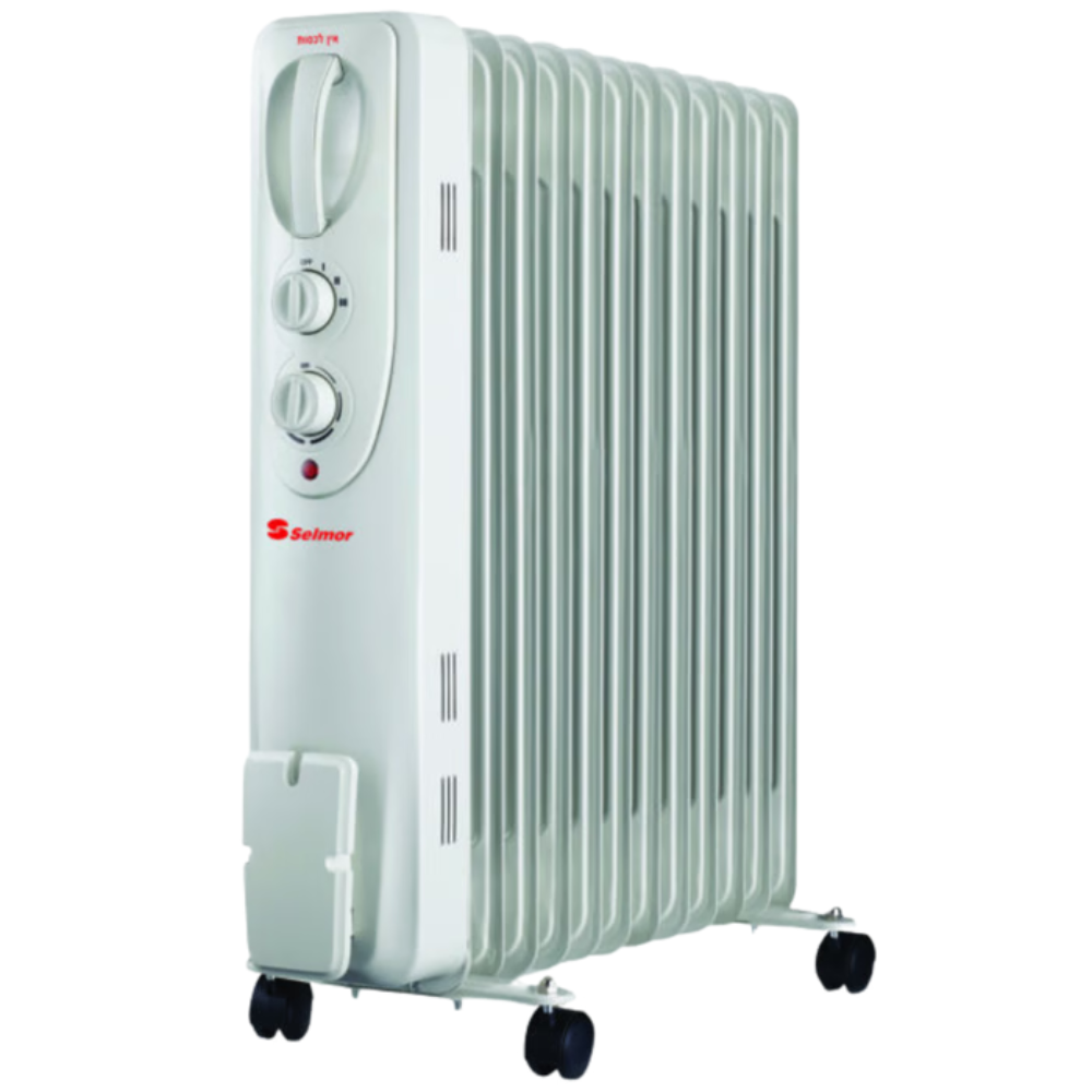 רדיאטור 12 צלעות Selmor SE-12 - צבע לבן אחריות ע"י - יבואן הרשמי