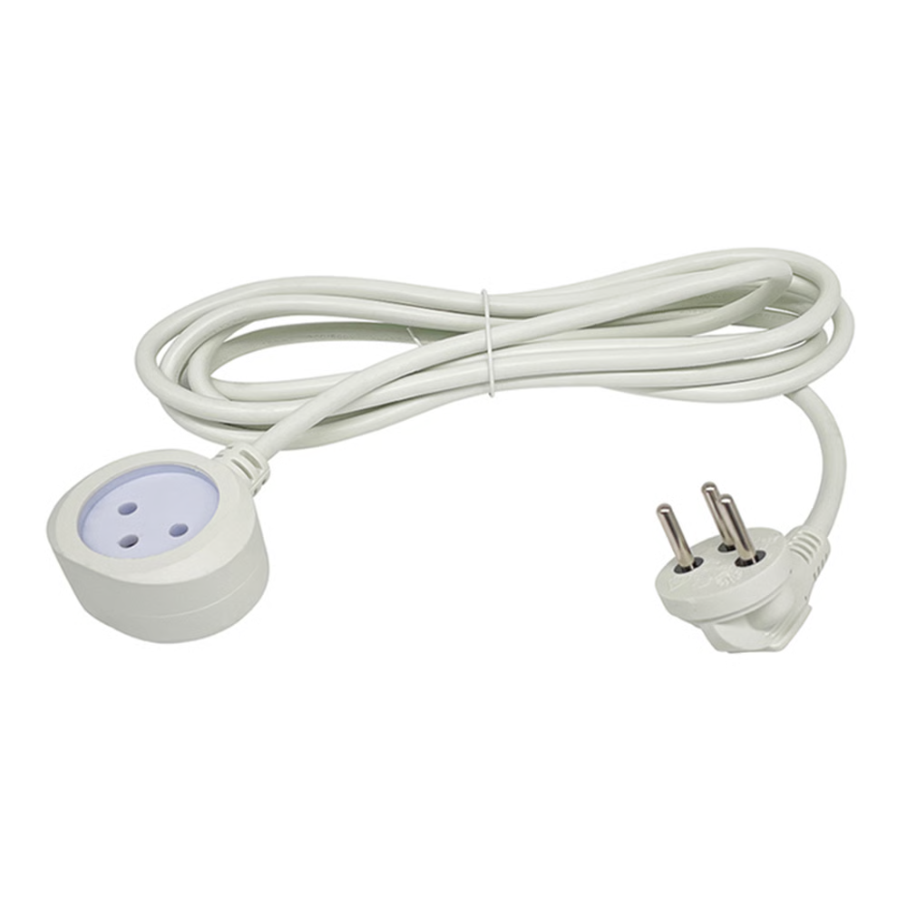 כבל מאריך 4 מטר goldline MP-104 צבע לבן שלוש שנות אחריות