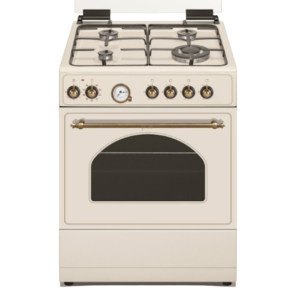 תנור משולב מבערים - 60 ס"מ LaCasa LC6060RC קרם כפרי - יבואן רשמי