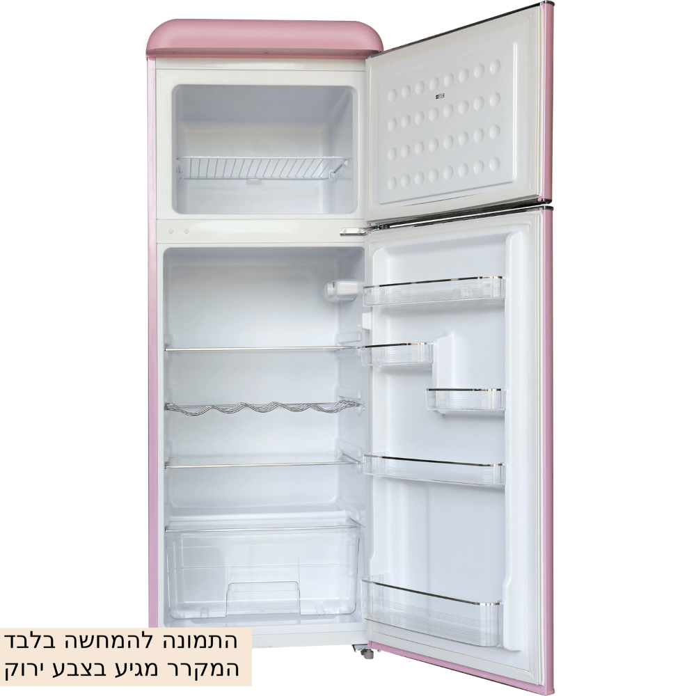 מקרר מקפיא עליון רטרו 208 ליטר Electra ELR210G - גימור ירוק - K.B.V