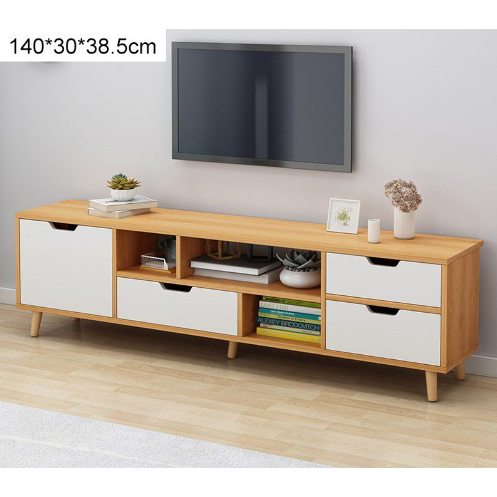 מזנון סלון מודרני רוחב 140 ס"מ דגם RSM-2088 צבע עץ מבית Rosso italy - יבואן רשמי