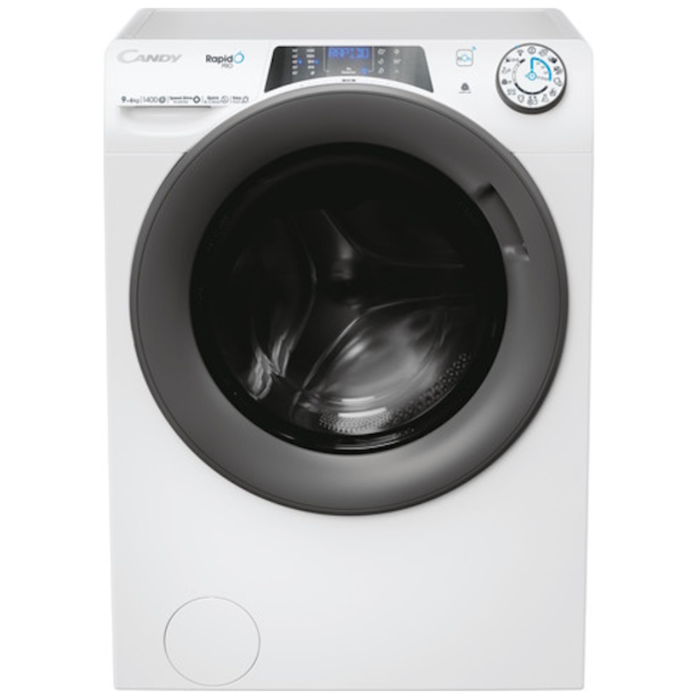 מכונת כביסה 9 ק"ג משולבת מייבש 6 ק"ג Candy RPW4966BWMR/1-S - יבואן רשמי