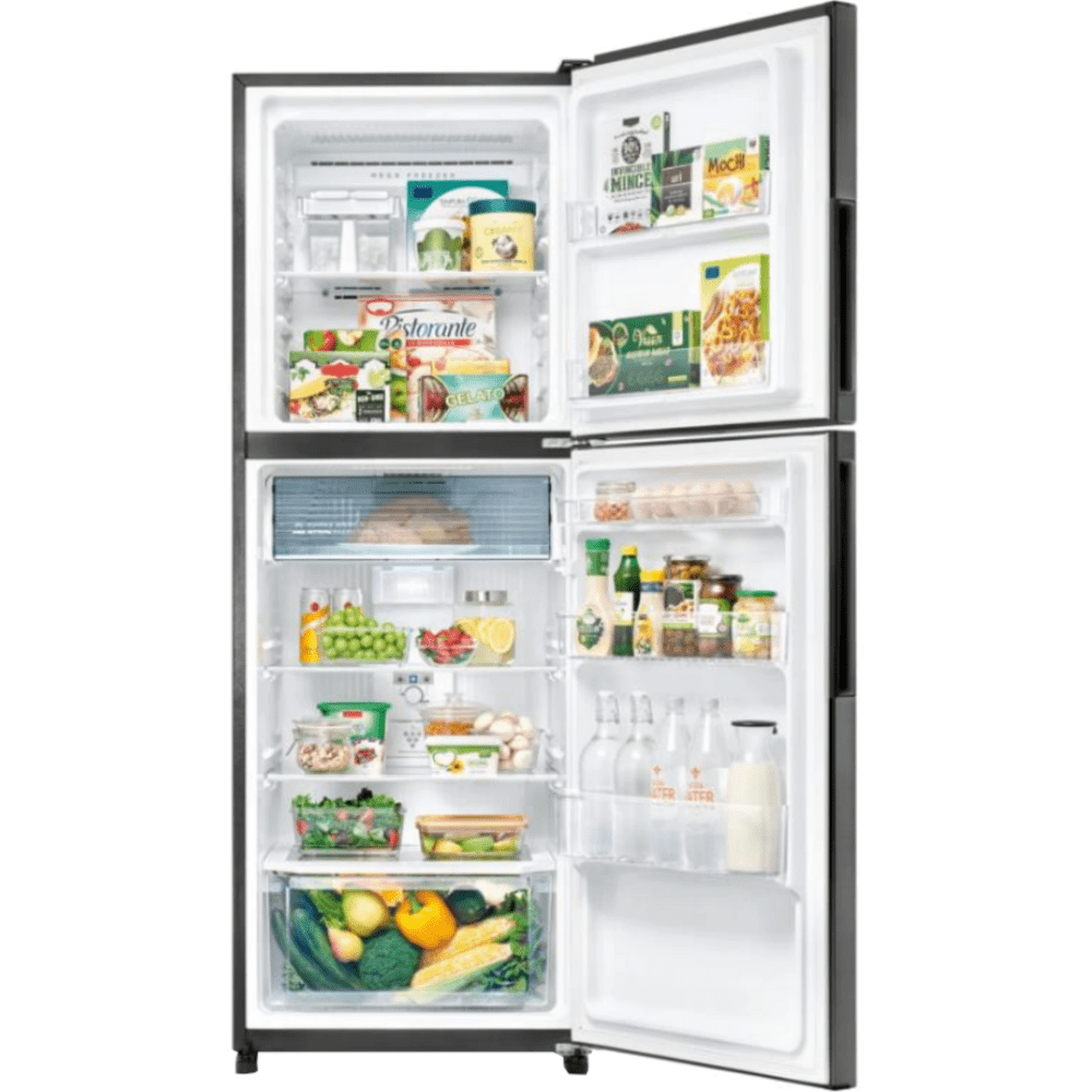 מקרר מקפיא עליון 360 ליטר נטו Sharp SJ-2236-DS - גימור נירוסטה מושחרת - K.B.V