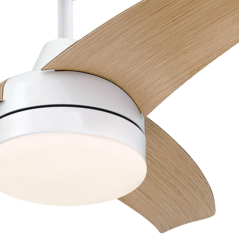 מאוורר תקרה Westinghouse Longwood 28W "42 - צבע לבן בשילוב אלון שנתיים אחריות ע"י - יבואן הרשמי