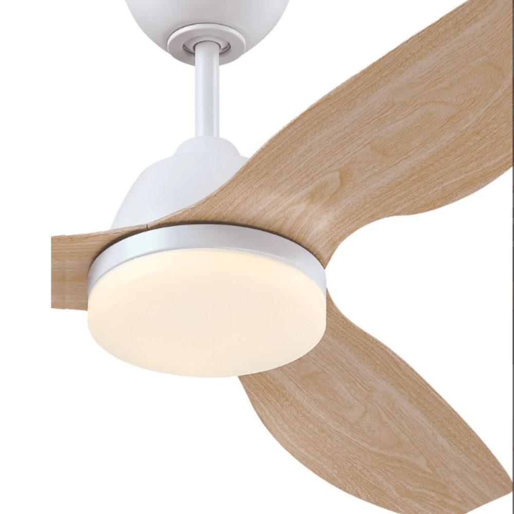 מאוורר תקרה כולל שלט Westinghouse Magnolia "42 - צבע לבן בשילוב אלון - K.B.V