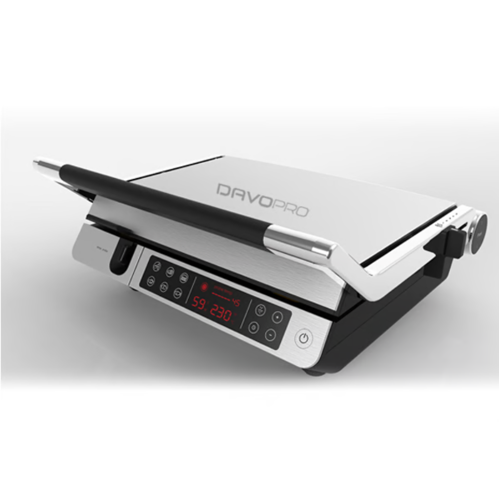 טוסטר לחיצה נירוסטה/ כסוף דגם DAVO DGR-820 - יבואן רשמי