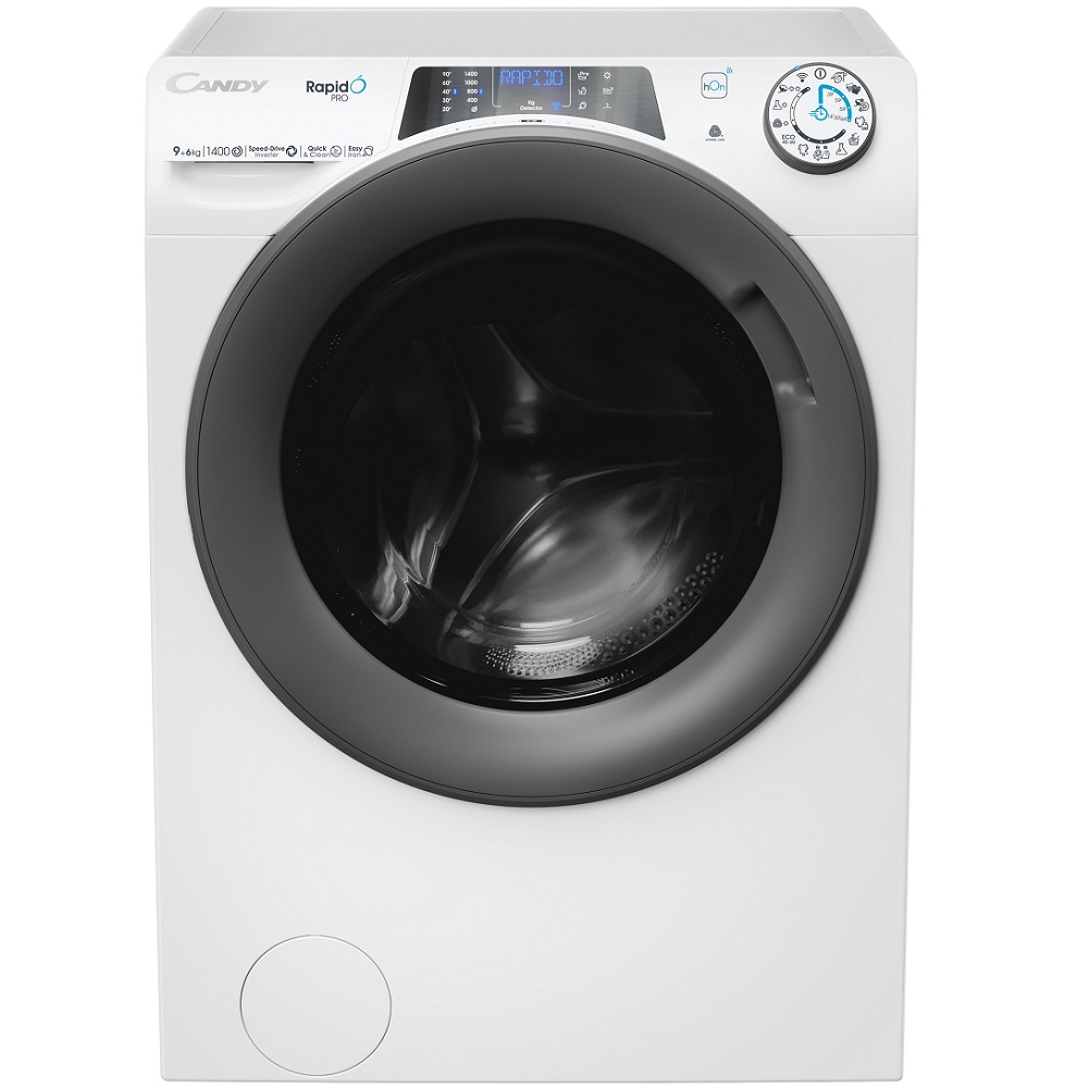 מכונת כביסה פתח חזית משובלת מייבש - 8/5 ק"ג Candy RPW4856BWMR/1-S - יבואן רשמי