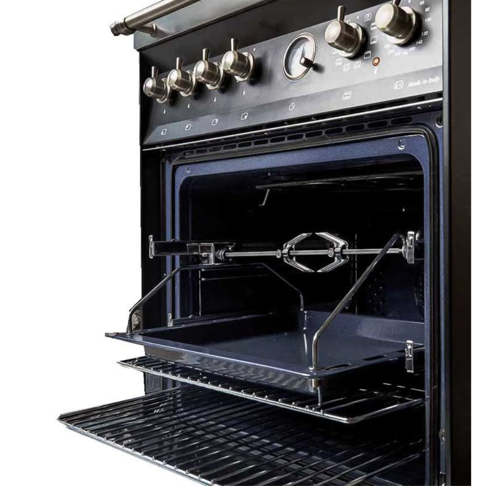 תנור אפייה משולב דו תאי תוצרת איטליה נירוסטה דגם LOFRA RSD96MFT/CI BRONZA- יבואן רשמי