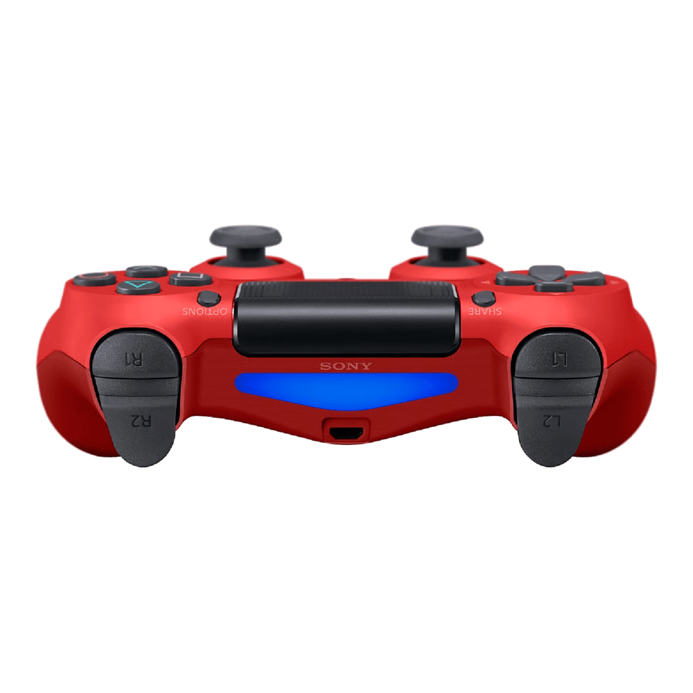 בקר אלחוטי Sony Dualshock 4 לקונסולת Sony Playstation 4 - צבע אדום שנה אחריות ע"י - יבואן הרשמי