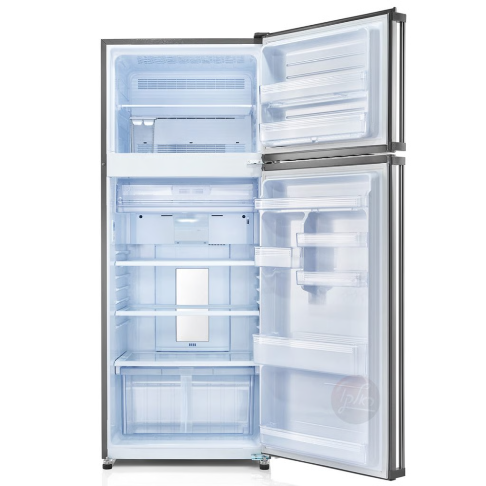 מקרר מקפיא עליון 474 ליטר נטו 2369 Sharp עם התקן שבת מובנה - גימור כסוף - יבואן רשמי