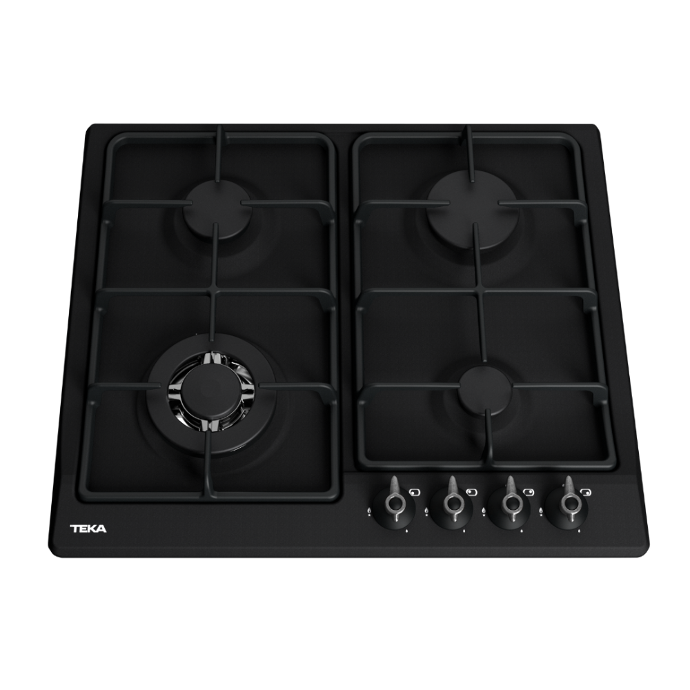 כיריים גז שחורות עם ידיות שליטה קדמיות TEKA EH 60 4G AI AL B - יבואן רשמי