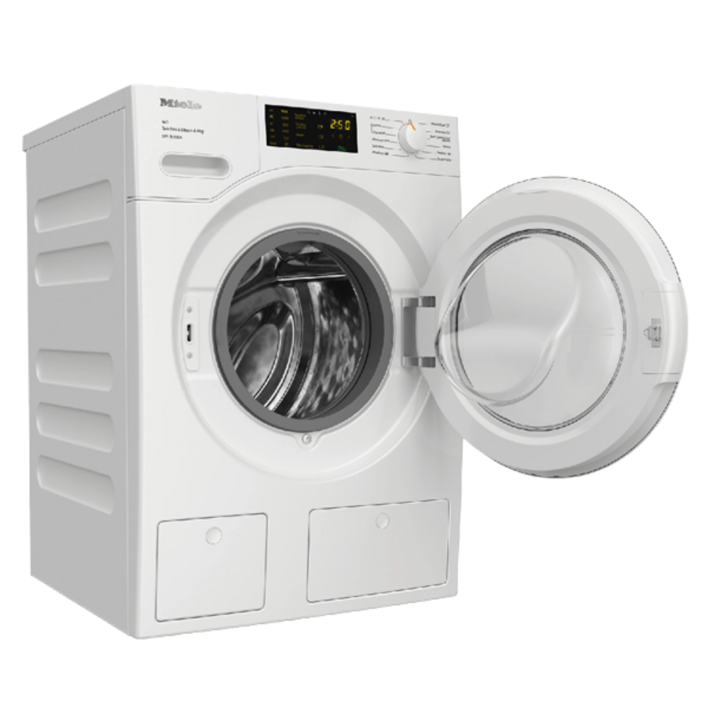 מכונת כביסה פתח חזית 8 ק"ג Miele WWB680 TWIN DOS במהירות 1400 סל"ד - צבע לבן - יבואן רשמי
