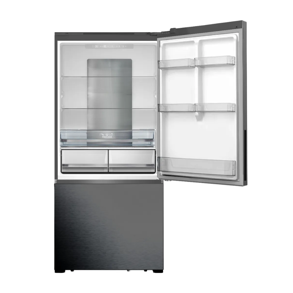 מקרר מקפיא תחתון 499 ליטר דגם FUJICOM FJ-NF514DXBF פוג'יקום נירוסטה מושחרת - יבואן רשמי