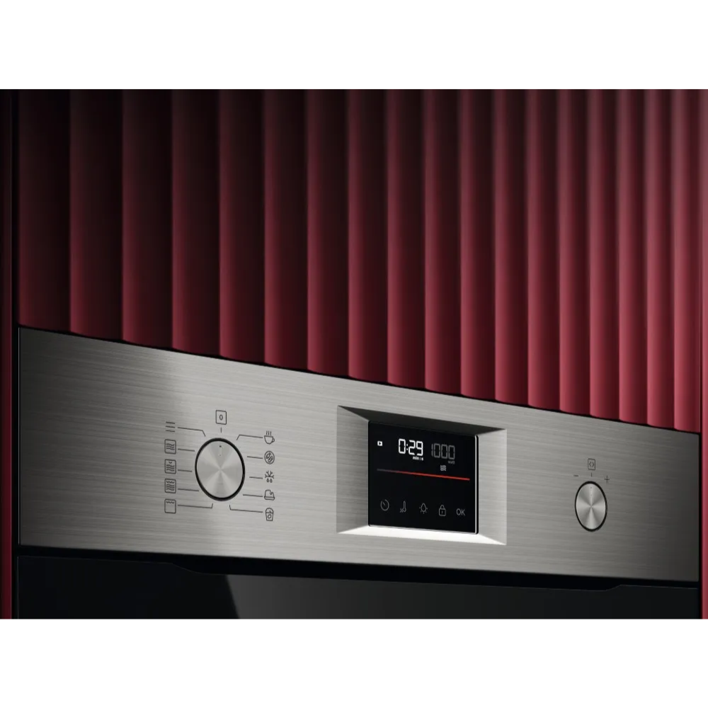 מיקרוגל בנוי אינוורטר משולב גריל 46 ליטר דגם AEG ACM51401M נירוסטה - יבואן רשמי