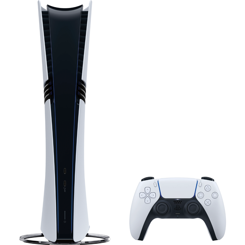 קונסולה Sony PlayStation 5 Pro 2TB Digital Edition - צבע לבן שנה אחריות ע"י - יבואן הרשמי