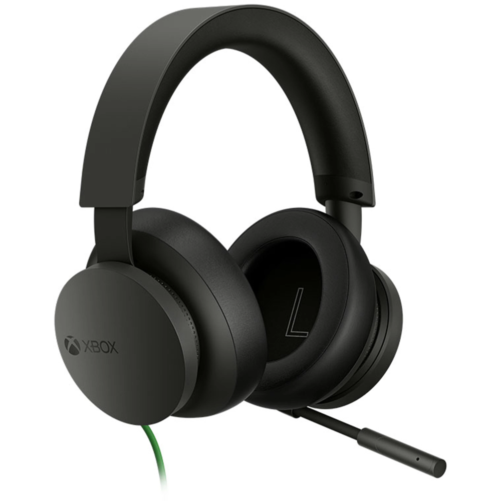 אוזניות גיימינג חוטיות Microsoft Xbox Stereo Headset - צבע שחור שנה אחריות ע"י - יבואן הרשמי