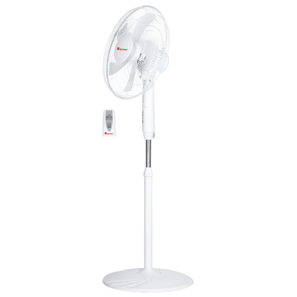 מאוורר עמוד יוקרתי דיגיטלי כולל שלט 16" Selmor SE-918 - צבע לבן - K.B.V