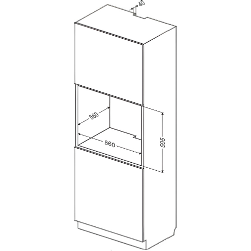 תנור בנוי 65 ליטר רטרו Sauter Rustic 4020 - גימור קרם אחריות ע"י - יבואן הרשמי