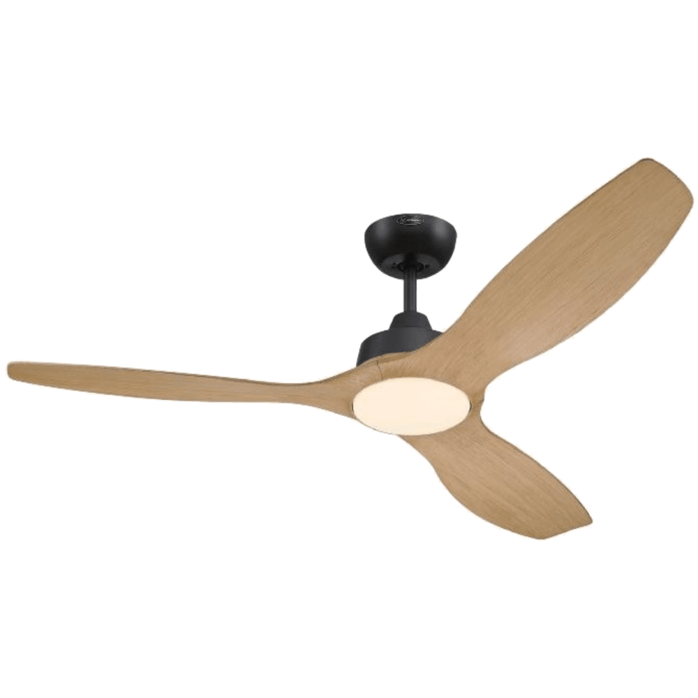 מאוורר תקרה עם שלט Westinghouse Montana 52" CCT DC 24W - צבע שחור בשילוב עץ - K.B.V