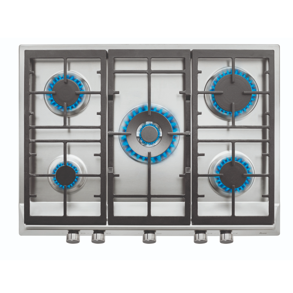 כיריים מנירוסטה גז של בוטאן וגז טבעי ב-68 ס"מ 5 אזורי בישול EX-70.1 TEKA - יבואן רשמי