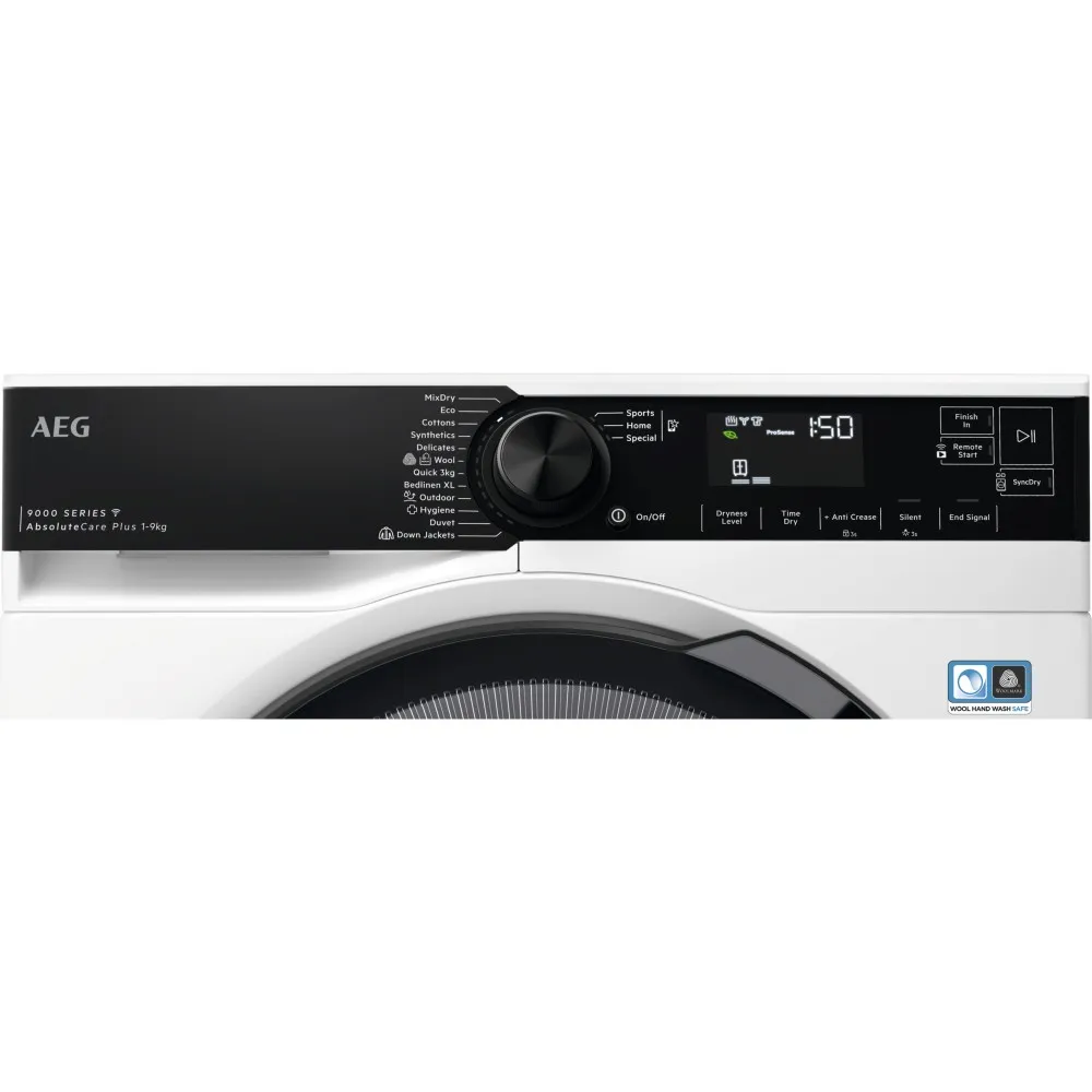מייבש כביסה 9 ק"ג דגם AEG T9396OBCM - יבואן רשמי
