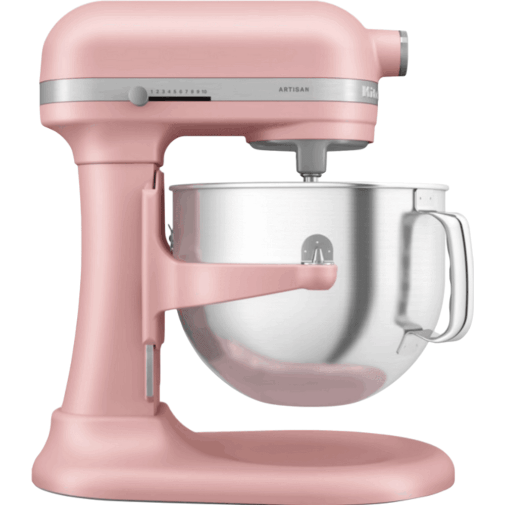 מיקסר עם קערת נירוסטה 6.6 ליטר KitchenAid Plus 5KSM70SHXEDR - צבע ורוד בייבי - K.B.V